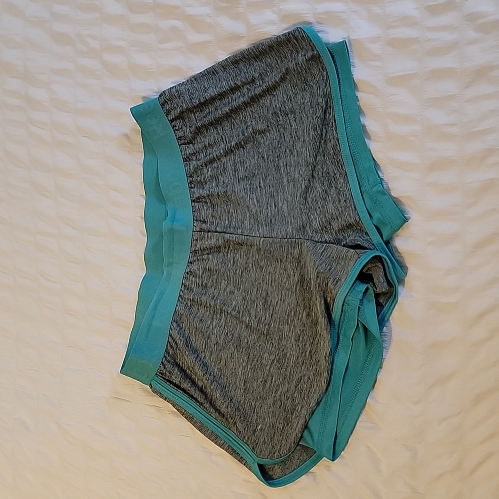 Gray & Turquoise Reebok Shorts